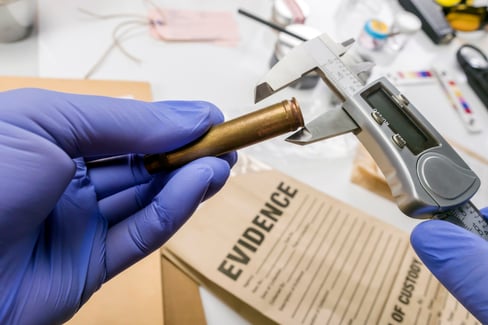 expert-police-measures-bullet-caliber-in-ballistic